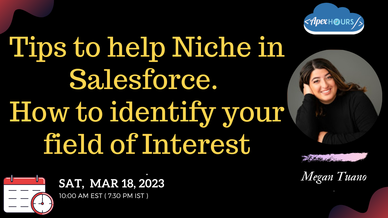 Tips to help Niche in Salesforce. How to identify your field of Interest